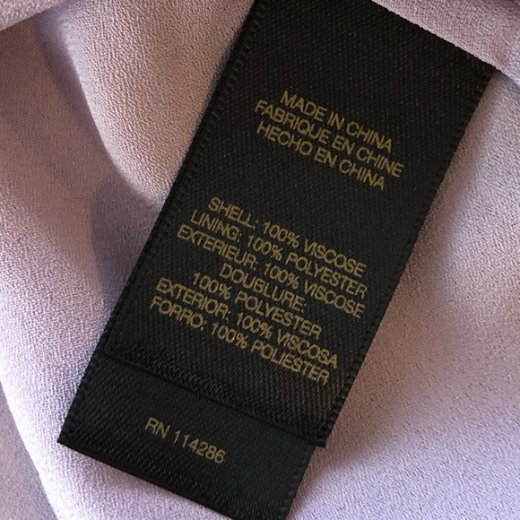 Frye purple floral long sleeve ruffle v neck blouse sheer boho tunic peasant - Picture 7 of 11